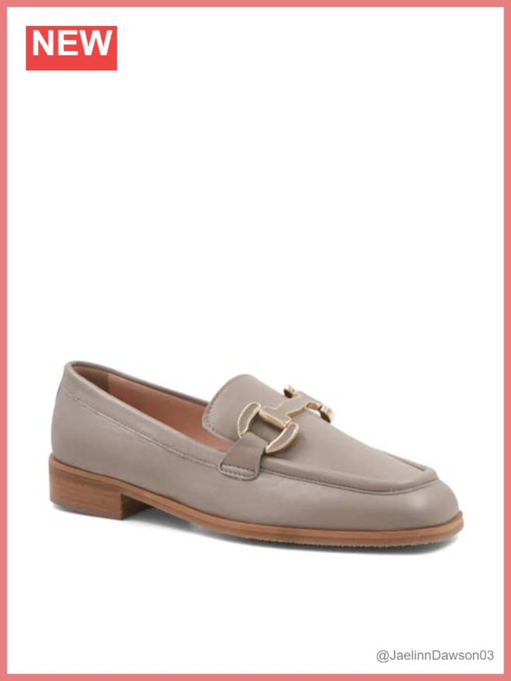 Women's Leather Slip-On Loafers Square Toe Dress Shoes
